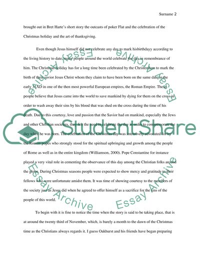 Christmas celebration and thanksgiving