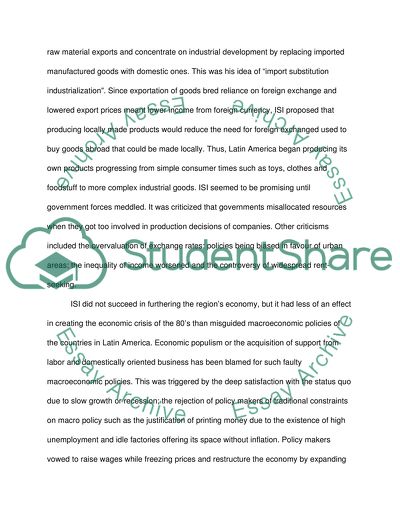 Trade and Policy Reform in Latin America