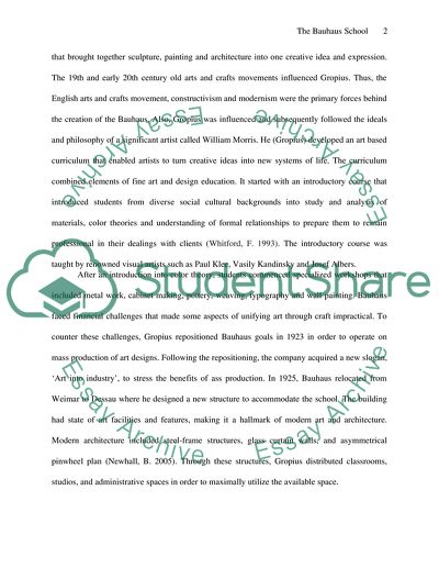 Bauhaus School in Weimar, Germany