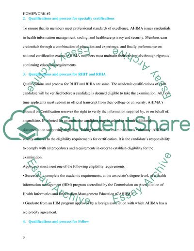 Health Information Management Association Analysis
