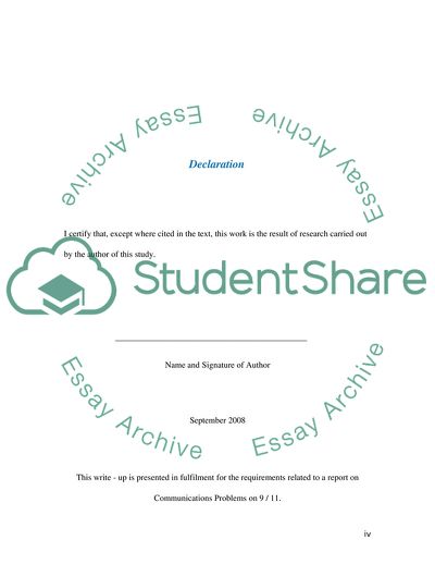 Communications Problems on 9/11