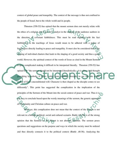 Peace and War in Christianity and Culture