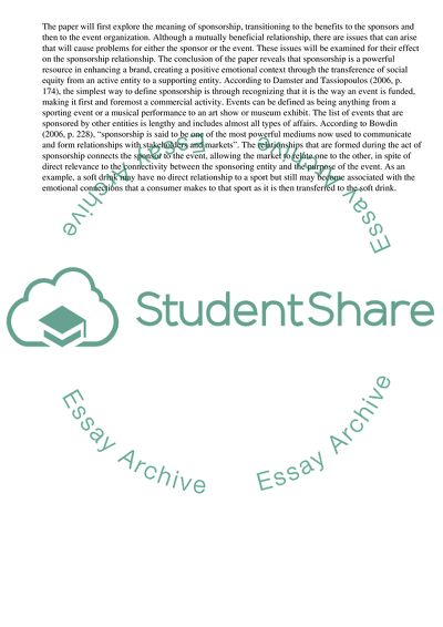 The Importance of Sponsorship in the Event Industry