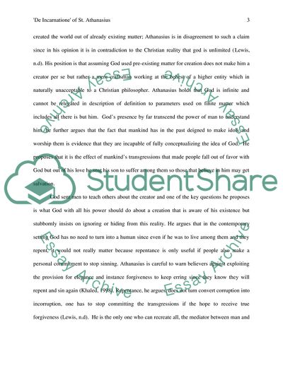 De Incarnatione of St Athanasius