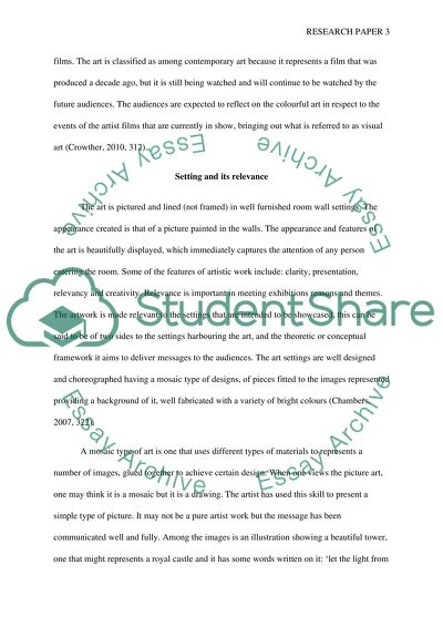 How Does the Space/Surroundings In Which an Art Work Is Shown Impact On Its Meaning