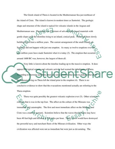 How the Eruption of Thera Changed the World