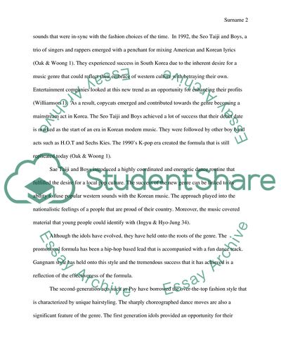 K-Pop Development and Psys Gangnam Style