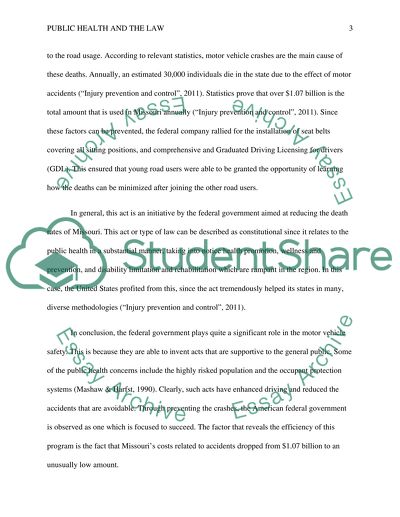 Public Health and the Law