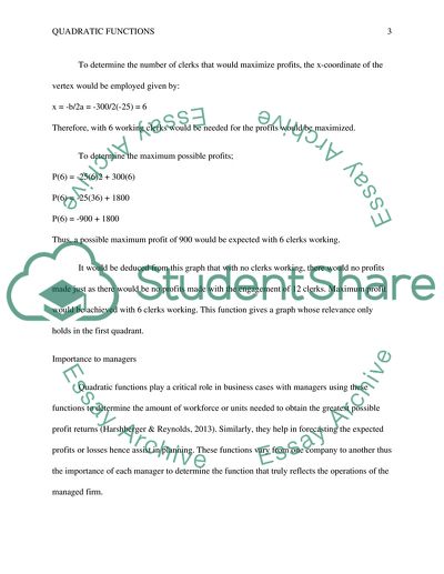 Real World Quadratic Functions