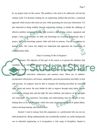 What Is Engineering, Learning to Be an Engineer