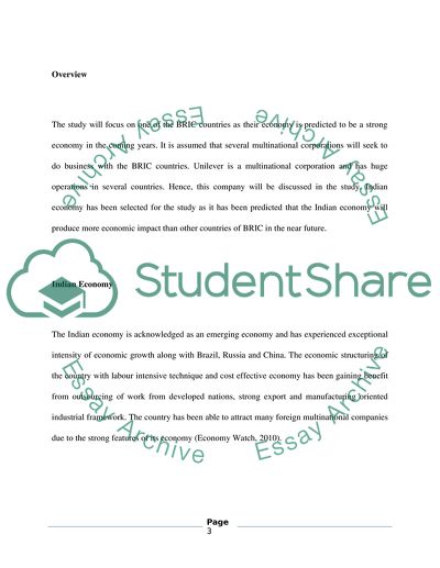 Final Project: Economy of the BRIC Countries