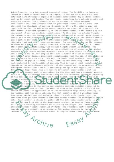 Monitoring Movement in the Cardiff Websites