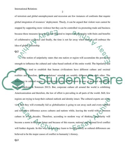 International Relations Fundamentals