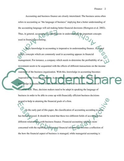 Commercial and Financial Management