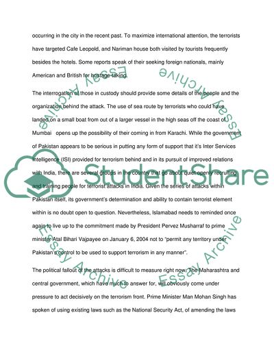 International Relations - OpED Assignment