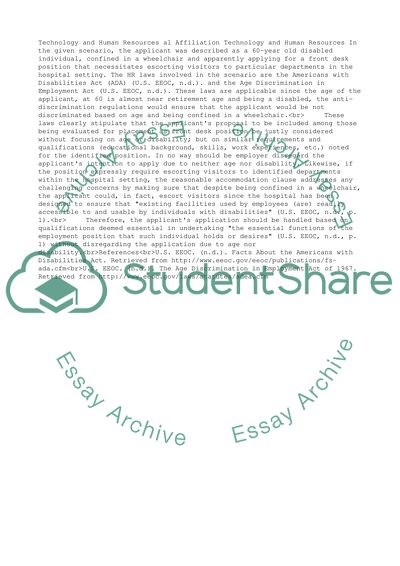 Technology and Human Resources