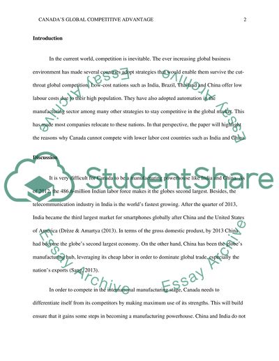 Why Canadians Cannot Compete with Lower Labour Cost Countries such as India and China