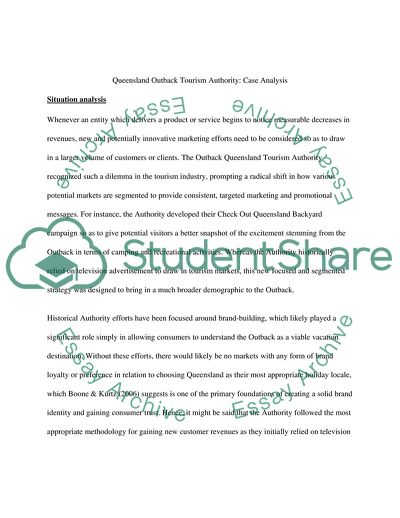 The Marketing Campaigns of Outback Queensland Tourism Authority