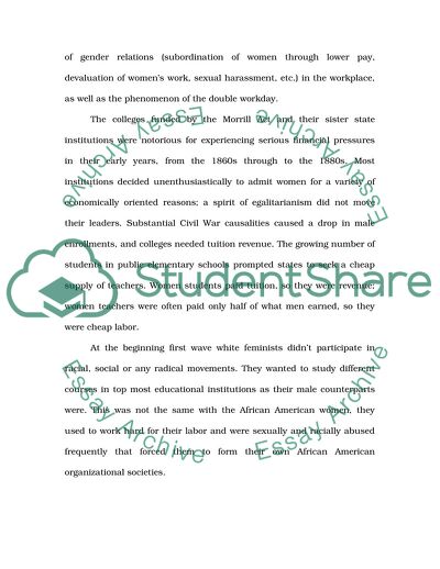 How did race influence the positions of first-wave feminists