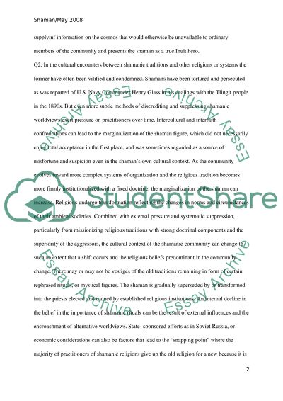 The Analysis of the Shamanic Traditions