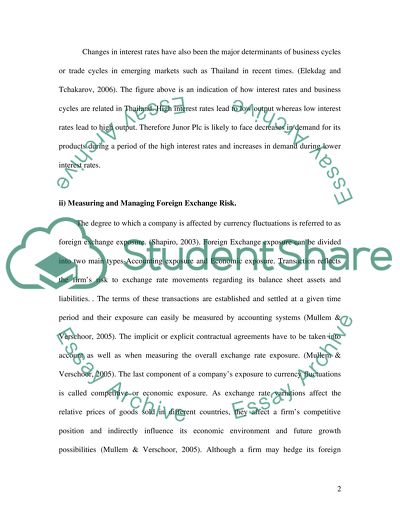 Managing Interest Rate and Exchange Rate Volatility