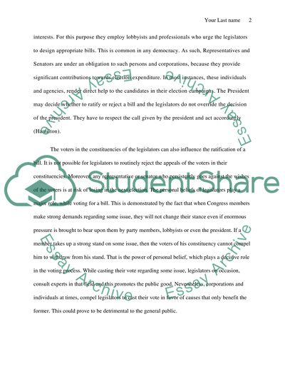 American government essay