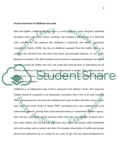 In What Ways Can Childhood and Youth be Understood as Social Constructions