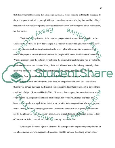 Should Trees Have Standing