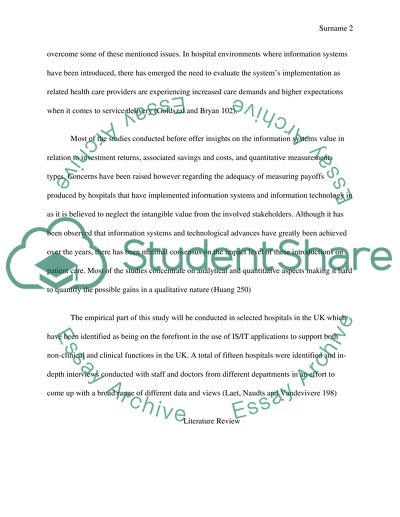 The Estimation on the Value of Information Systems