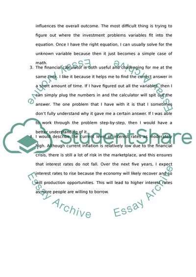 The Current Level of Interest Rates