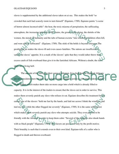 Olaudah Equiano: The Middle Passage