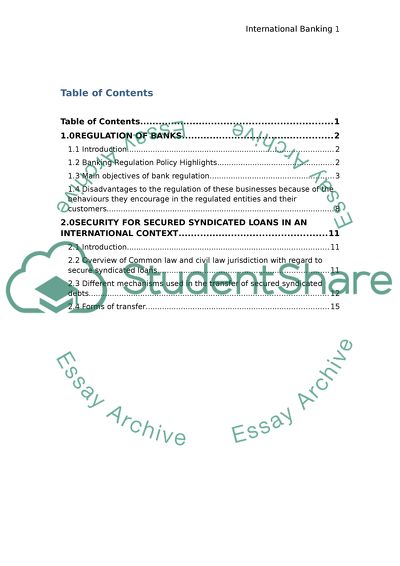 International Banking - Law and Practice