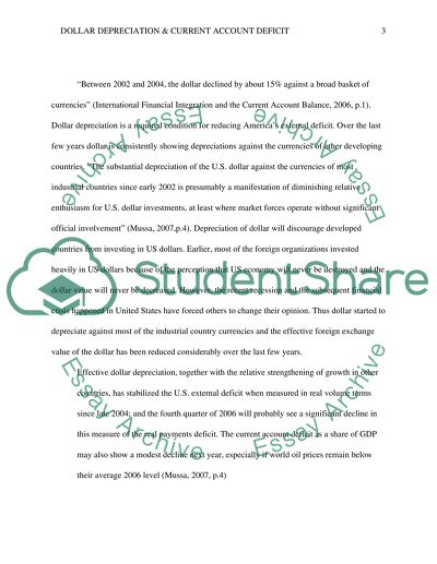 Analyze whether a dollar depreciation will improve the U.S. current account deficit