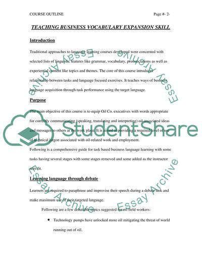Business Language Acquisition