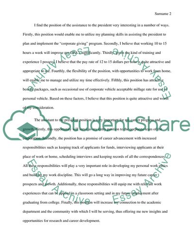 Assistant to the President