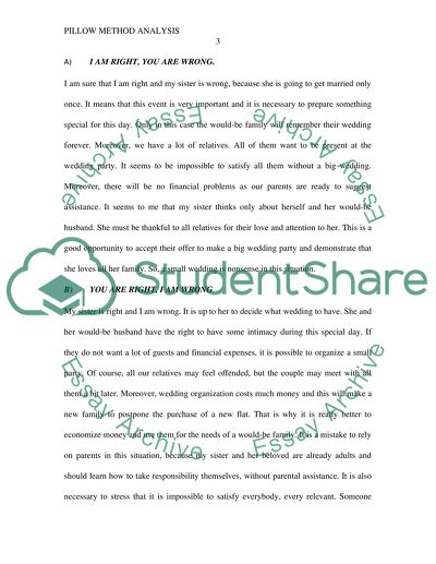 Is the pillow method ever inappropriate image