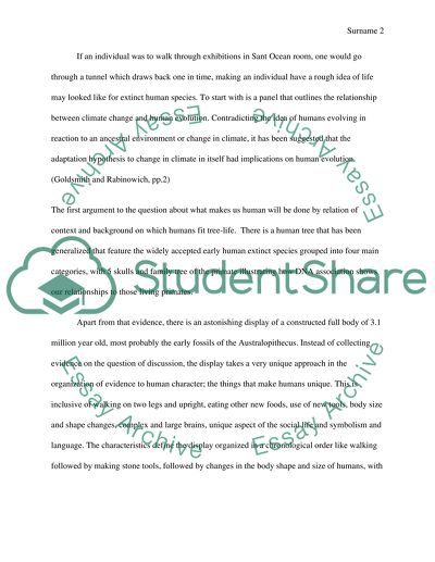 What does it mean to be human What makes one human