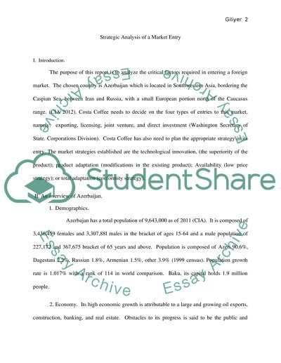 Costa Coffee Entry to Azerbaijan: A Strategic Look