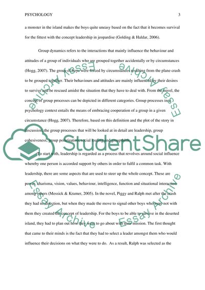 Analysis of William Goldings Lord of the Flies