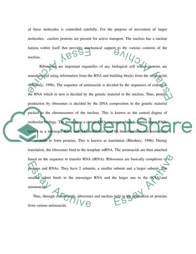 Cellular and Molecular Biology concepts