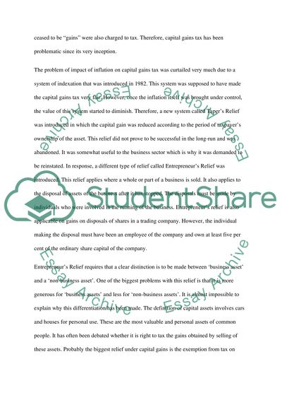 Capital Gains Tax as an Unfair Tax That Has Too Many Exemptions