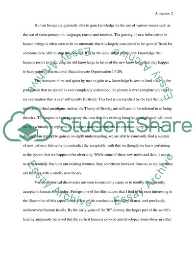 Human Societies and Knowledge