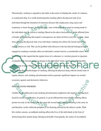 The Effects of Ads on Smoking Behavior