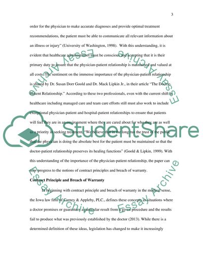 Law and Health Care System Administration (Paper Subject: Healthcare)