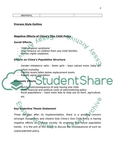 The Negative Causes, effects and sides of Onechild law in China