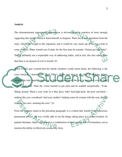 Essays arnold friend 05 picture