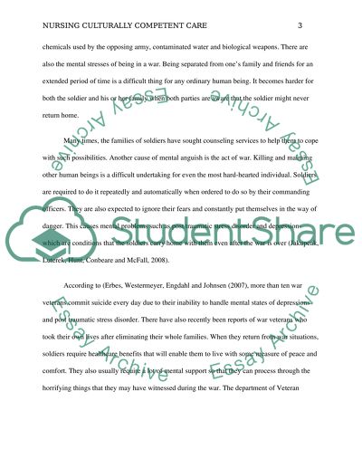Nursing Culturally Competent Care: Analysis of Department of Veterans Affairs