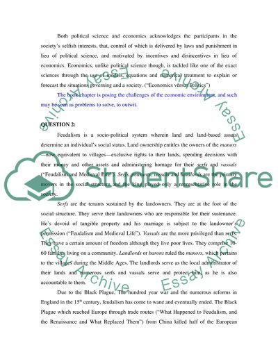 Economics versus Politics