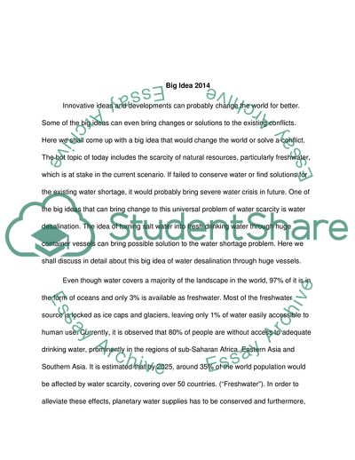 Desalination Ships in 2014