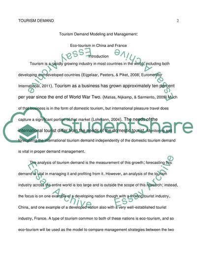 Eco-tourism in China and France